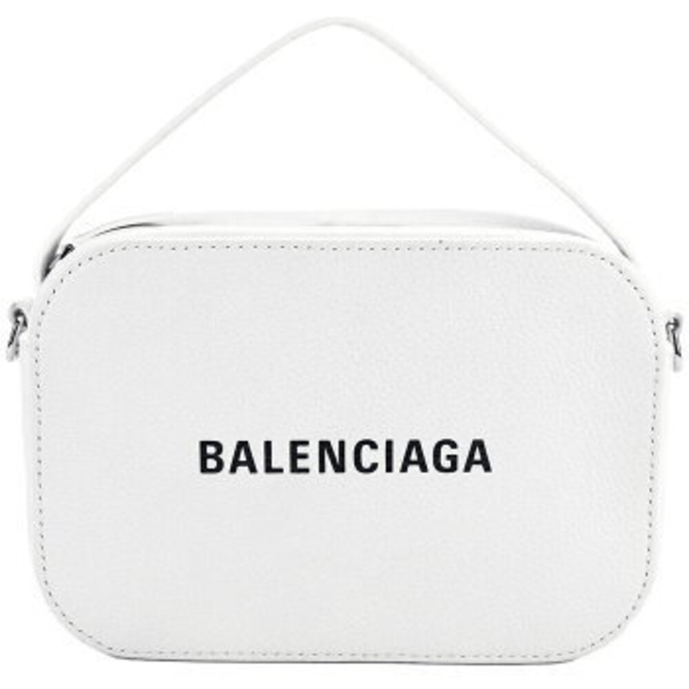 Balenciaga White Logo Bag XS Leather Camera Crossbody Everyday - Picture 1 of 10
